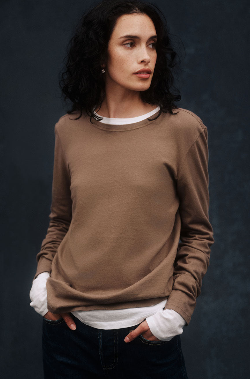 AMO Denim | Quinn Long Sleeve in Root