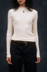 AMO Denim | Ruthie Long Sleeve in Bone