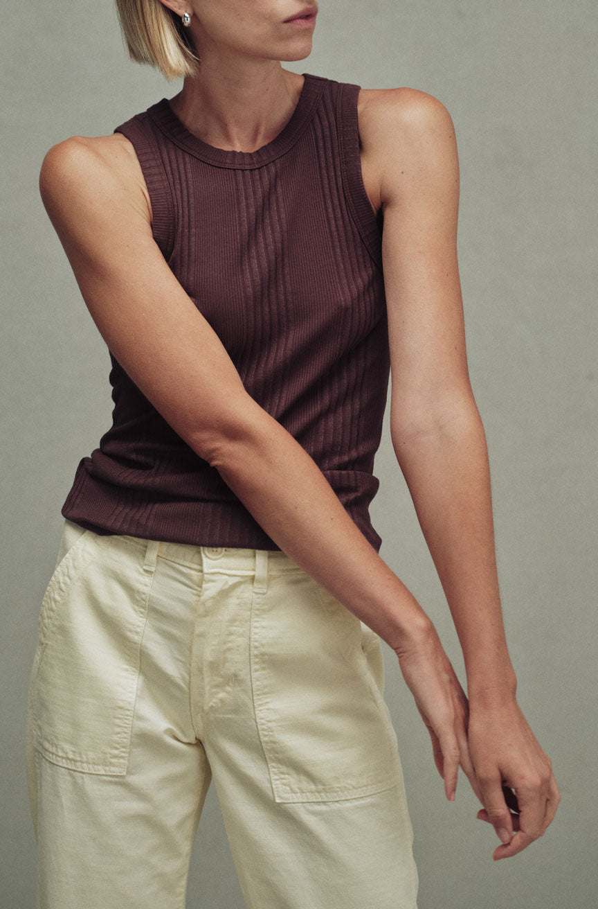 AMO Denim | Vera Tank in Bittersweet