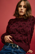 Vicki Sweater <br> Merlot