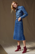 AMO Denim Amelia Skirt in Revolution