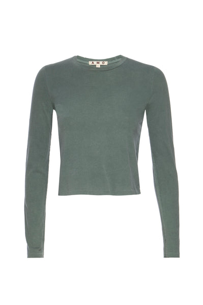 L/S Babe Tee <br> Evergreen
