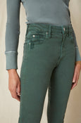 AMO Denim Chelsea Crop in Evergreen