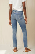 AMO Denim. Chelsea Crop in Deep Breath