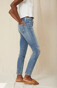 AMO Denim. Chelsea Crop in Deep Breath