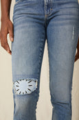 AMO Denim. Chelsea Crop in Deep Breath