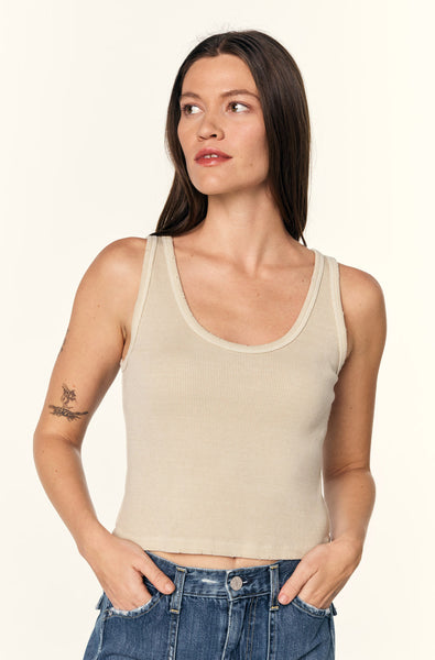 Lace Trim Cami Top- OAT MILK – Wildflower Boutique Yellow Springs