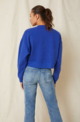Varsity Zip Sweatshirt <br> Cobalt