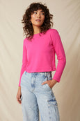L/S Babe Tee <br> Luminous Pink