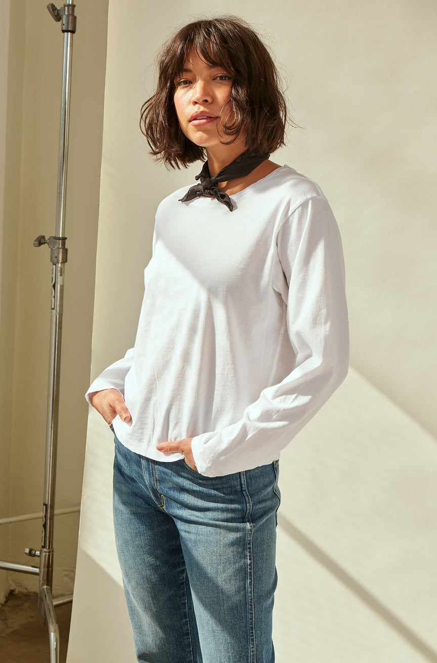 L/S Classic Tee <br> White