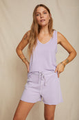 AMO Denim Sunday Tank in Lilac